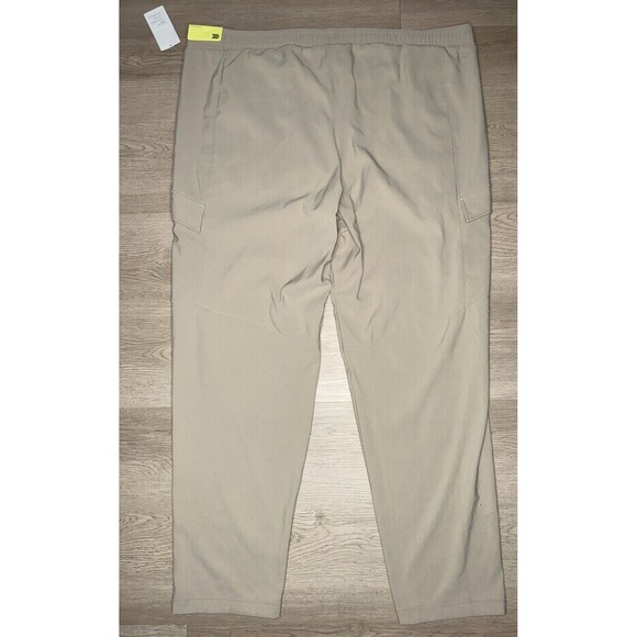 All in Motion Men's Khaki Cargo Jogger Pants Water Resistant Stretch Size XXL - Picture 6 of 7